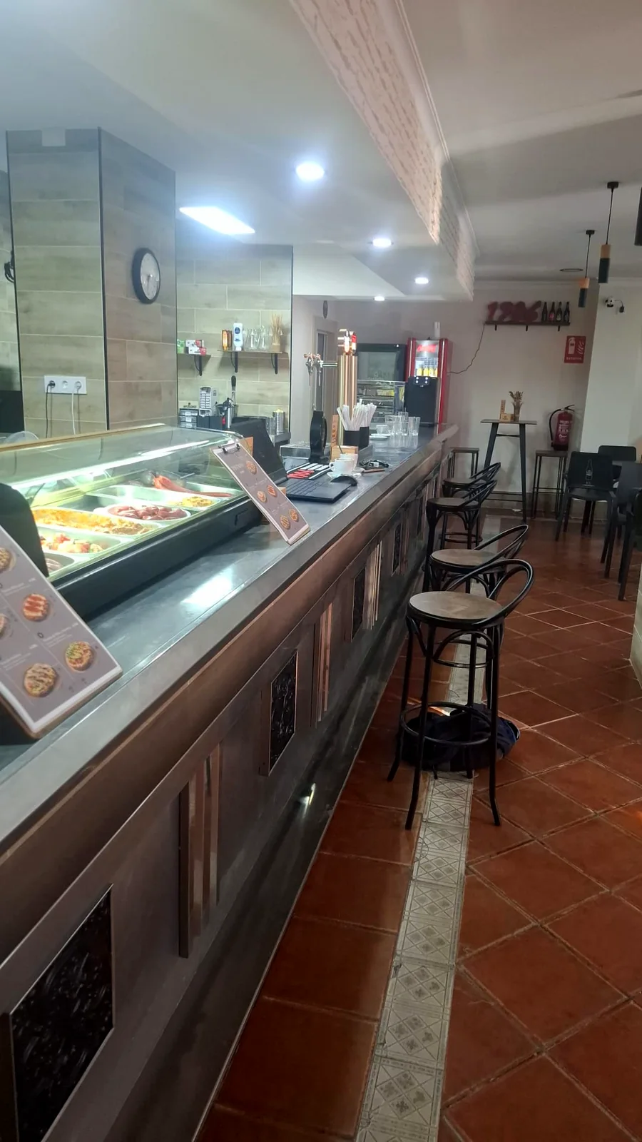 Barra de la cafetería